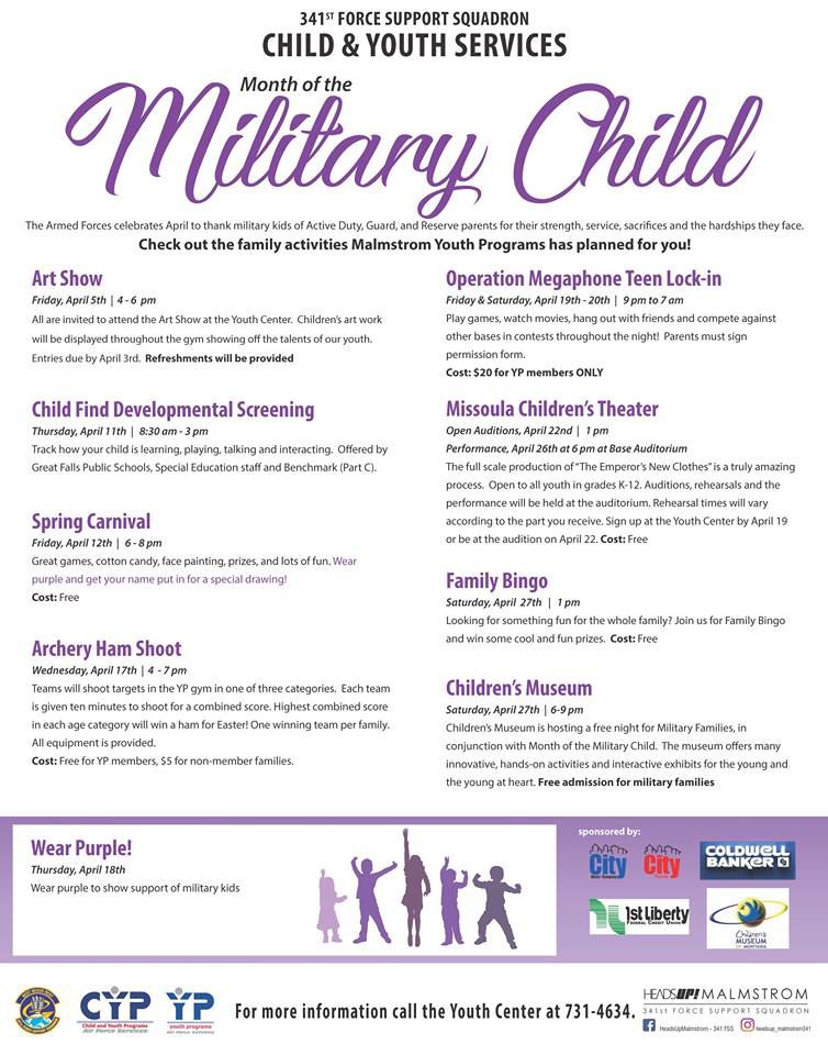 Military Child Appreciation Month across the Treasure State